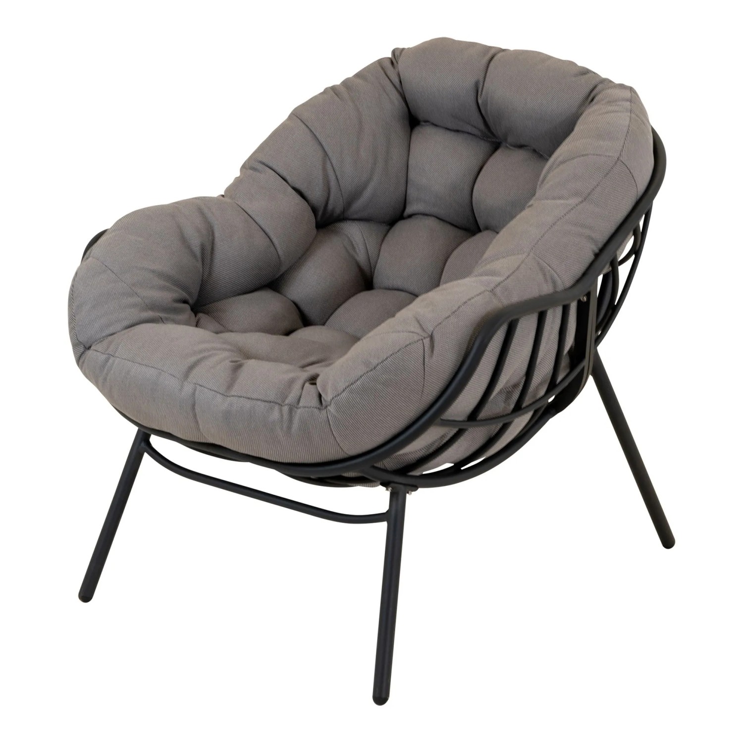 Lesli Relaxstuhl Cozy Aluminium 97 cm x 101 cm x 93 cm Stone