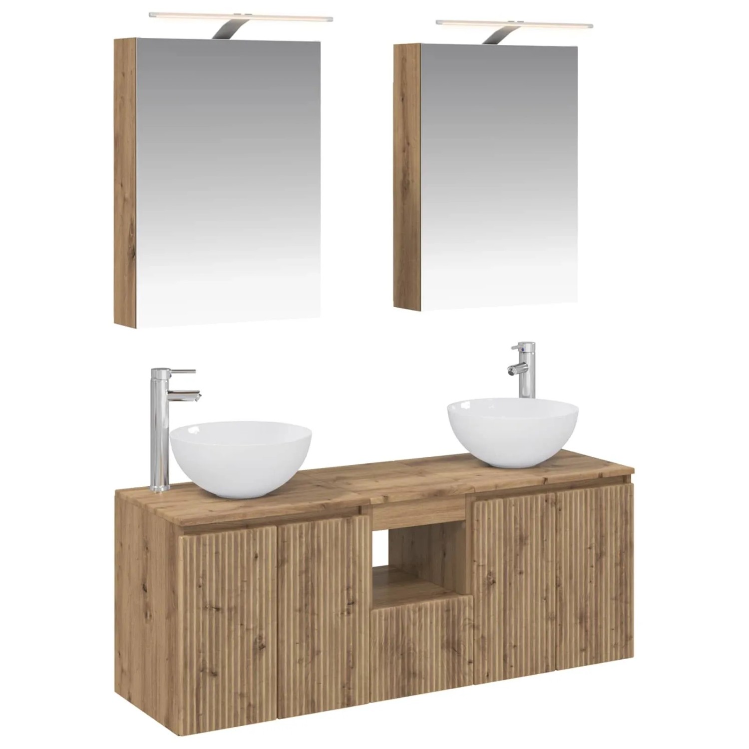 vidaXL Badezimmerschrank-Set 5-Tlg Artisan-Eiche 50 x 14,5 x 70 cm 3406358