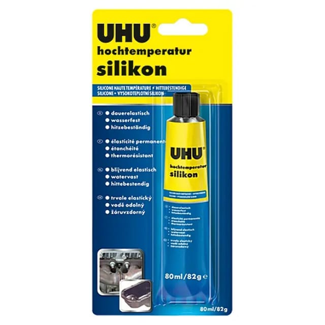 Silikon Herstellerfarbe Schwarz 46735 80 ml - UHU