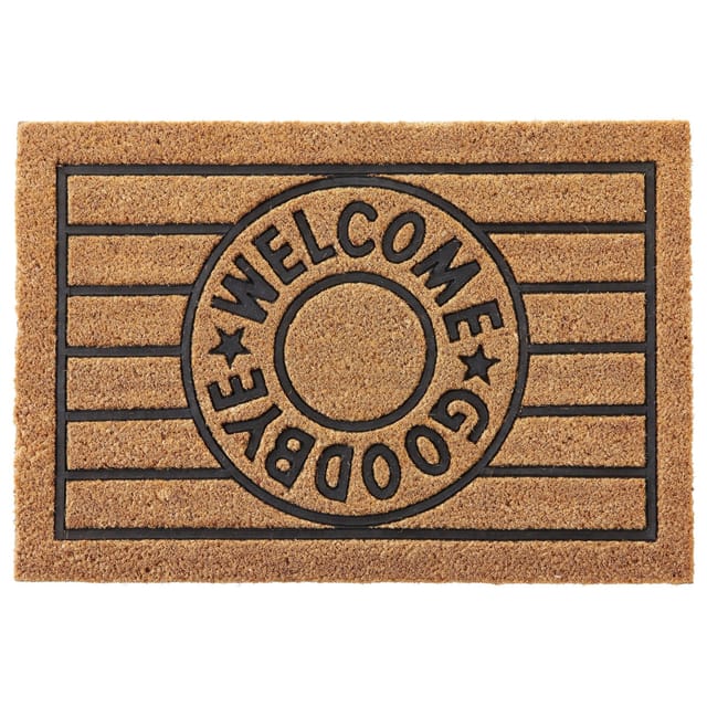 Mömax Fußmatte Welcome&Goodbye Schwarz/Beige ca. 40x60cm