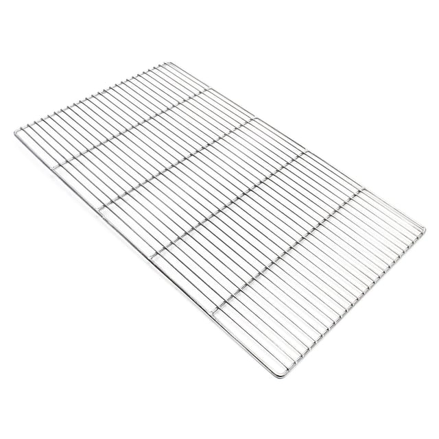 Edelstahl Grillrost eckig 67 x 40 cm rostfrei für Holzkohlegrill, Gasgrill und andere