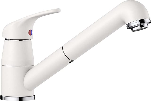 Daras s - Küchenarmatur, mit ausziehbarem Anschluss, Weiß 517735 - Blanco