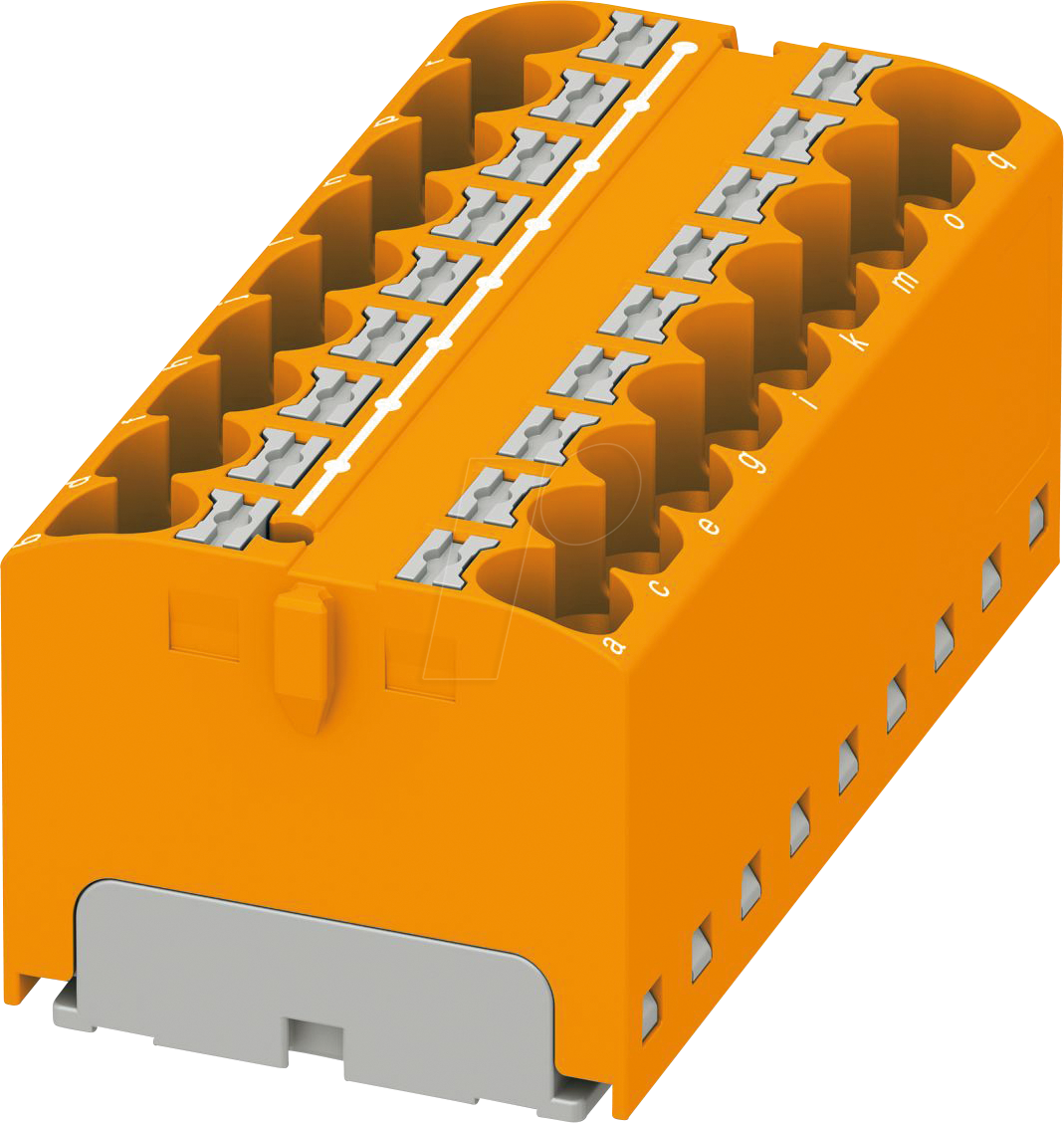 PHOE 3273852 - Verteilerblock PTFIX, 18x4, orange