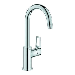 Waschtischmischer Grohe Bauloop L-Size, Ausladung 140 mm, mit Pop-Up Ablauf, chrom - 23891001