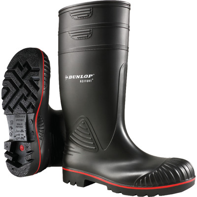 Sicherheits-Gummistiefel Acifort Heavy Duty, S5, schwarz, Größe 46