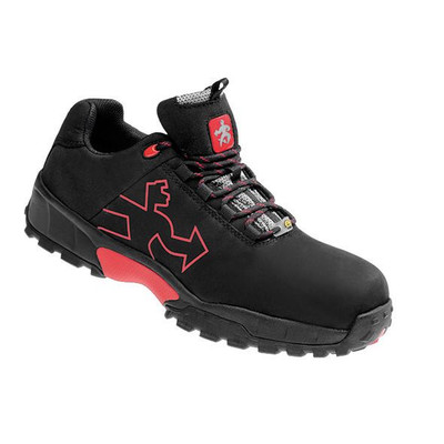 Sicherheitshalbschuh Rob Sports light 7344, S2P SRC ESD, schwarz/rot, Größe 40