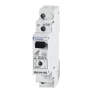 Steuerschalter REG 1S 16A 250V ge LED 1TE
