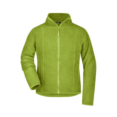 Damen Microfleece Jacke JN049, lime-grün, Größe XXL
