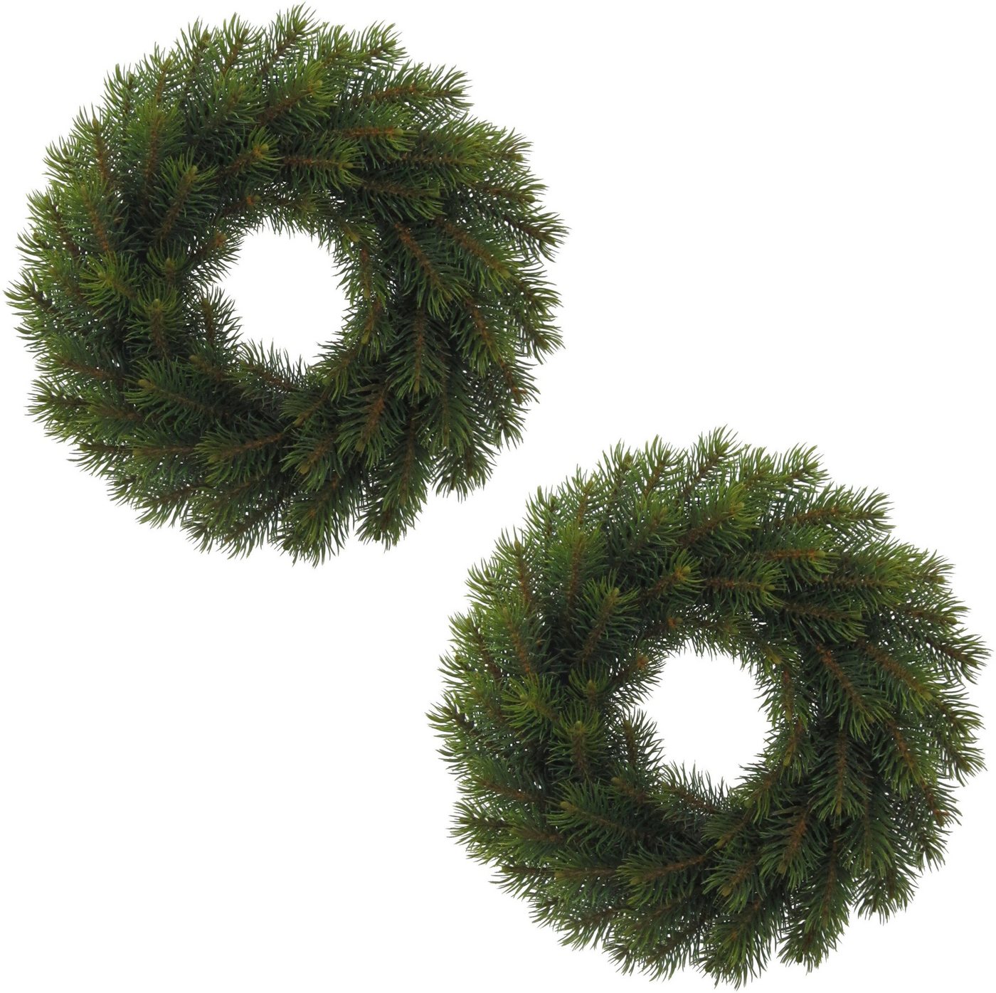 Winterliche Kunstpflanze Weihnachtsdeko Tanne, OTTO home, Kranz, Ø 25 cm, 2er-Set Bild 3