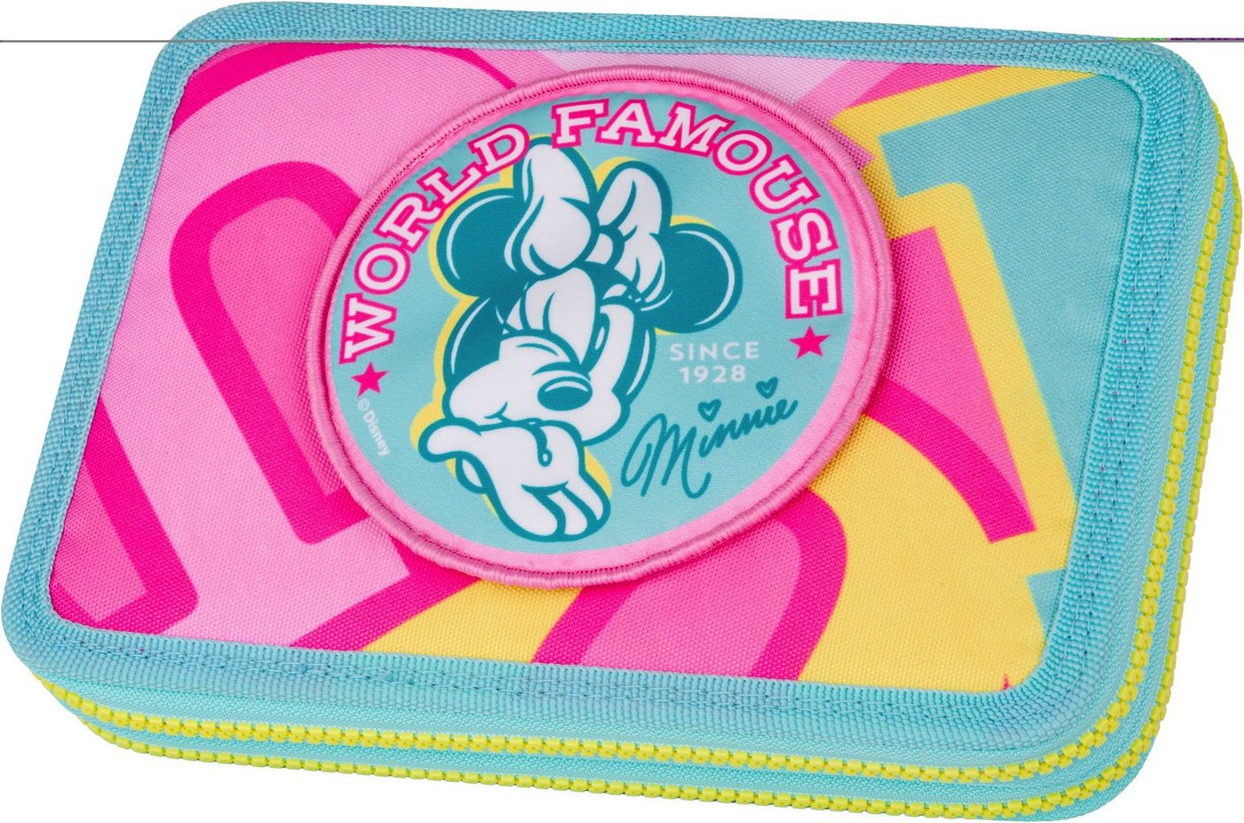CoolPack Federmäppchen Etui XL, Disney, Minnie Mouse, mit 2 Reißverschlüssen, befüllt Bild 3