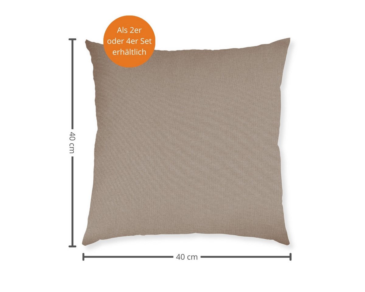 sleepling Sofakissen Zierkissen, (4 St., 4er Set), gemütliches Dekokissen aus robustem Polsterstoff, 40 x 40 cm Bild 2