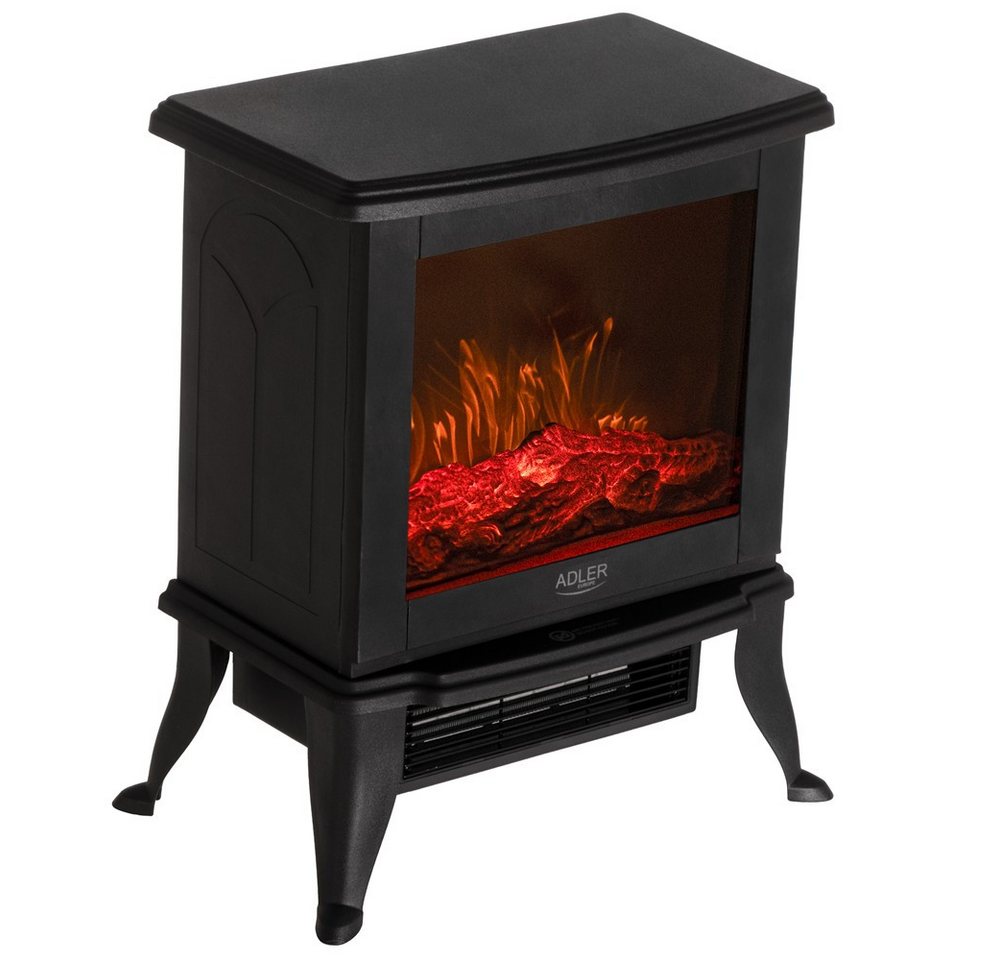 ADLER EUROPE Elektrokamin AD 7754 Kaminofen mit 3D Flammeneffekt Keramikheizung, Standkamin mit Echtflammenoptik gemütlich cozy Bild 5