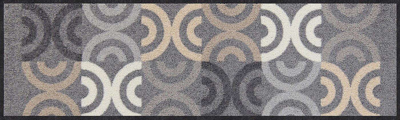 Salonloewe Fußmatte Salonloewe BORRBY CITY CHIC Fußmatte Wohnmatte 30 x 100 cm, Rechteckig, Höhe: 7 mm, In- und Outdoor, waschbar bei 40° Grad und trocknergeeignet
