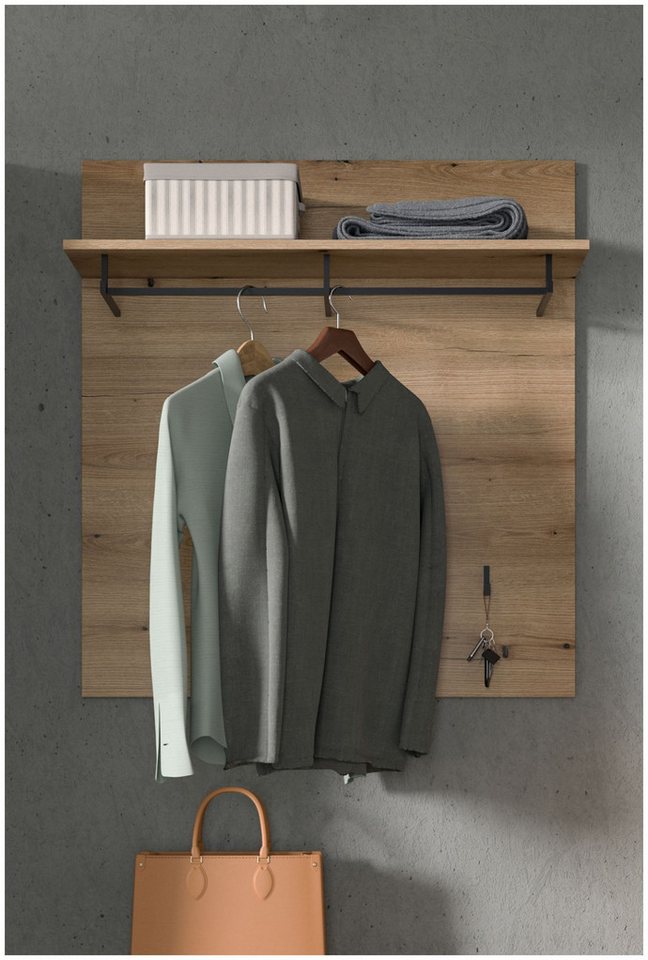 xonox.home Garderobenpaneel Paneel Scout, Evoke Oak Nachbildung Melamin Modern 90x98x27 cm Bild 3