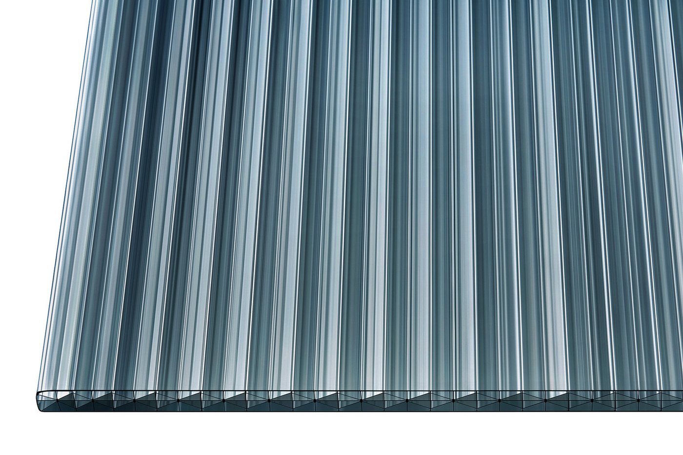 Terrasse2000 Doppelstegplatte Stegplatte X16 MAX16mm 98x600cm in Graphit, Graphit Bild 2