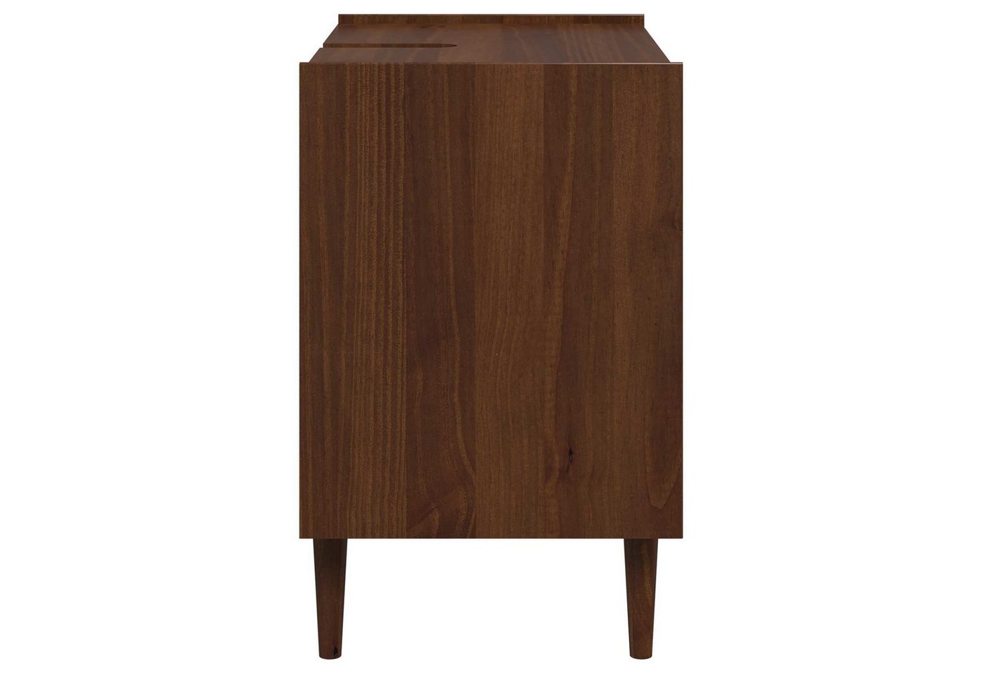 vidaXL Badezimmerspiegelschrank Waschbeckenunterschrank BILBAO Dunkelkaramell 75 x 50 x 80 cm (1-St) Bild 4