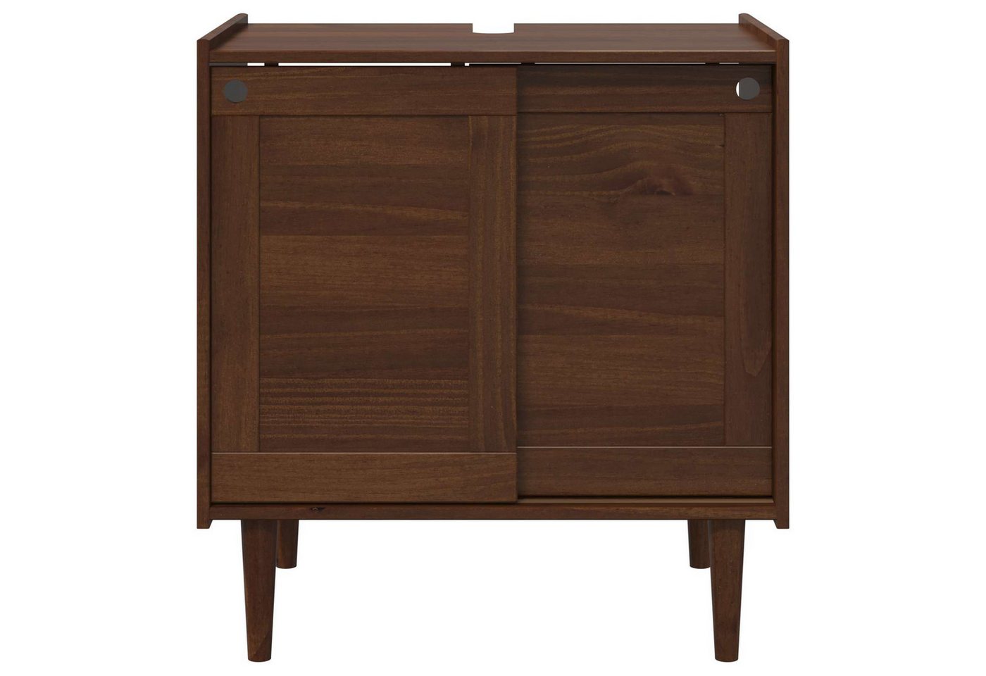 vidaXL Badezimmerspiegelschrank Waschbeckenunterschrank BILBAO Dunkelkaramell 75 x 50 x 80 cm (1-St) Bild 5