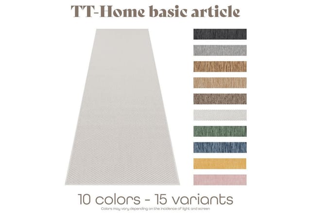 TT Home Teppich Badezimmer, Diele, Esszimmer, Flur, Küche, Schlafzimmer, Wohnzimmer, A, Rechteckig, Höhe: 4 mm, Teppich Outdoor Wohnzimmer Esszimmer Balkon Wetterfest