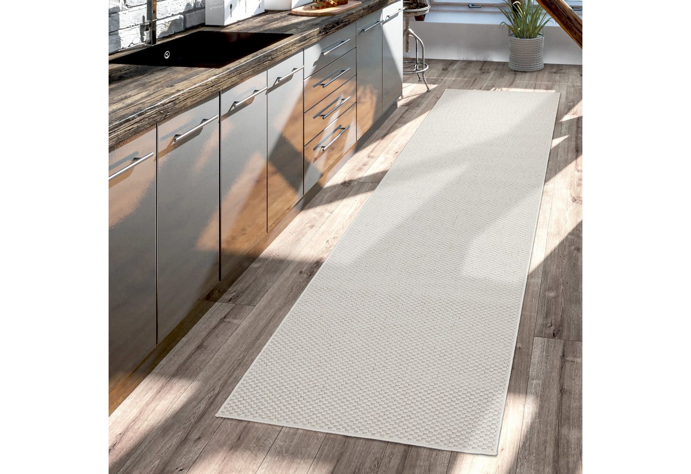 TT Home Teppich Badezimmer, Diele, Esszimmer, Flur, Küche, Schlafzimmer, Wohnzimmer, A, Rechteckig, Höhe: 4 mm, Teppich Outdoor Wohnzimmer Esszimmer Balkon Wetterfest Bild 3