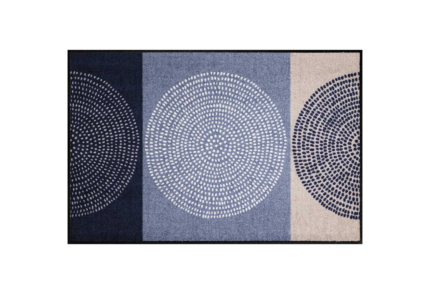 Salonloewe Fußmatte Fußmatte 75x120 Nestor Denim blau, Eingangsmatte groß, Höhe: 750 mm