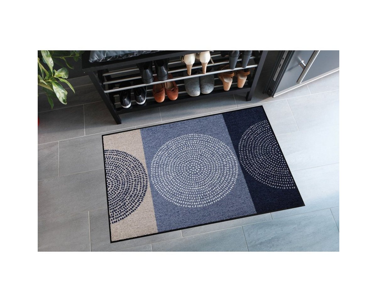 Salonloewe Fußmatte Fußmatte 75x120 Nestor Denim blau, Eingangsmatte groß, Höhe: 750 mm Bild 2