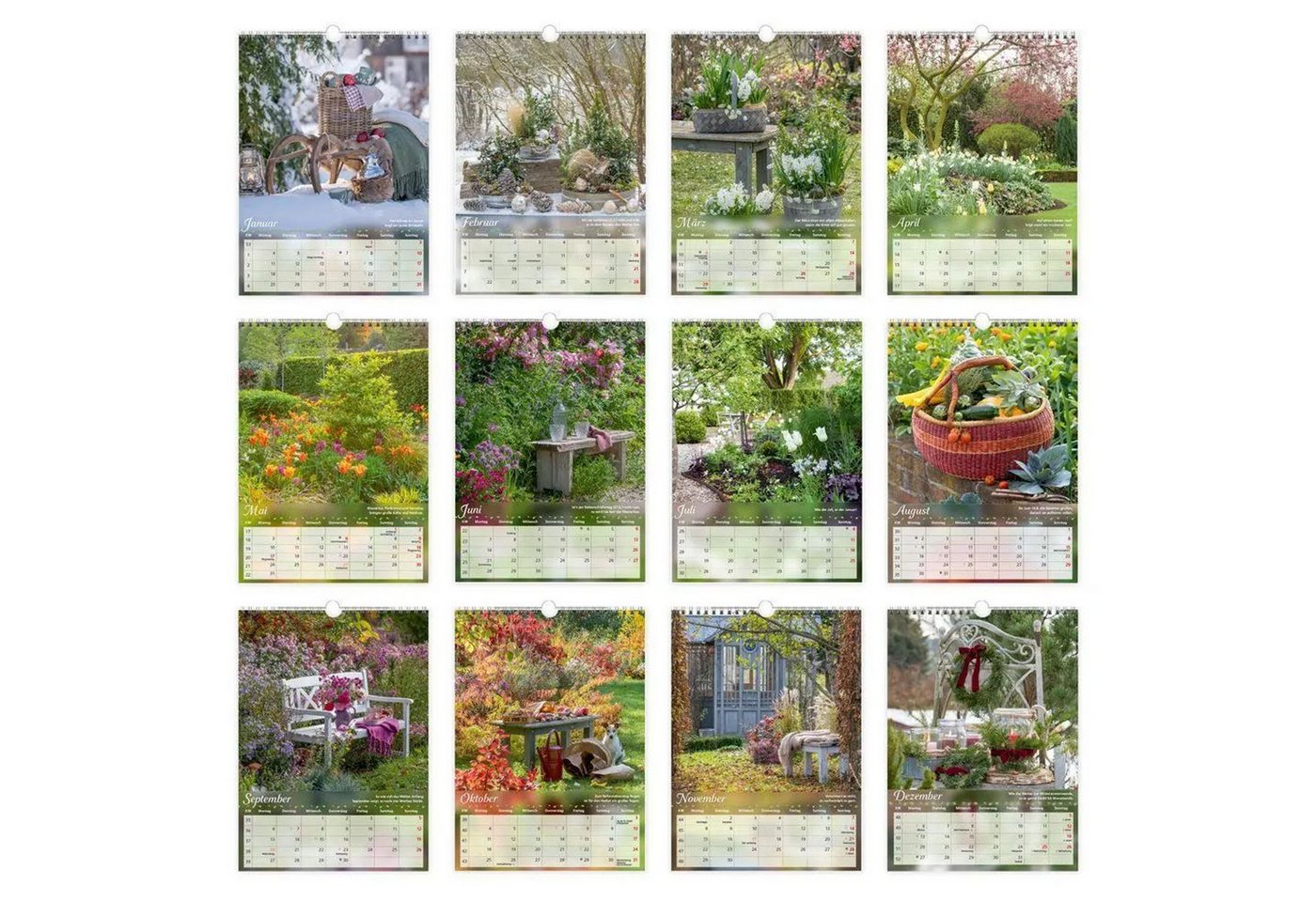 Trötsch Verlag Wandkalender TRÖTSCH - Classickalender Gartenfreunde 2027