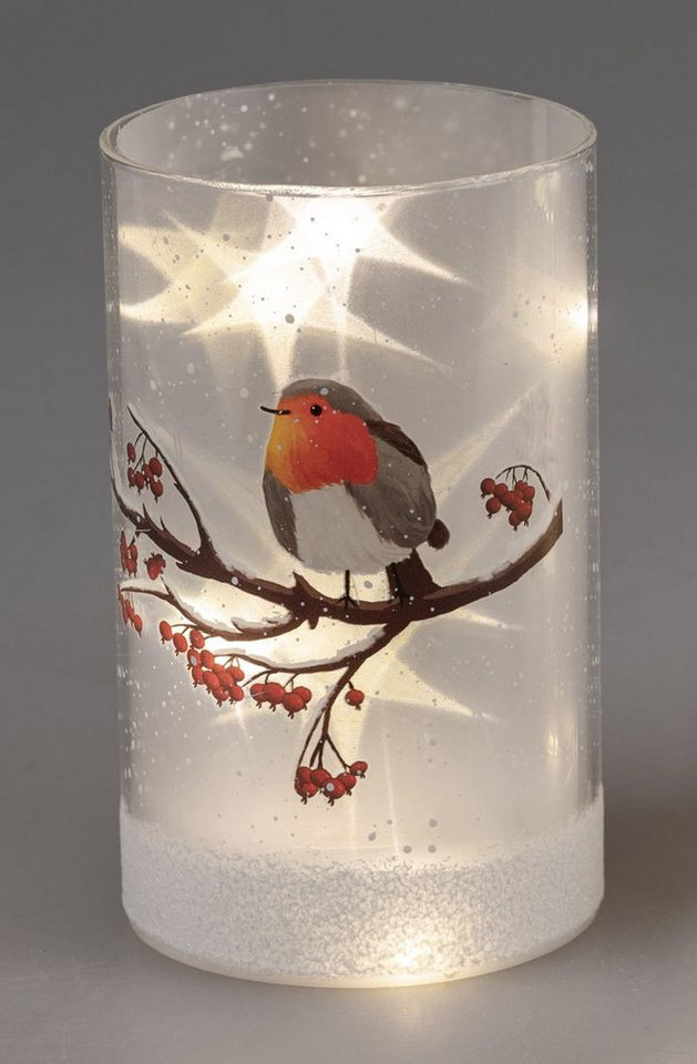 formano LED Dekolicht Wintervogel 15 cm, LED fest integriert