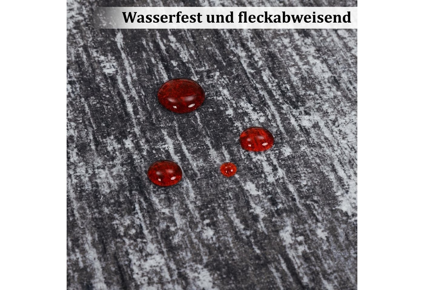 GarveeMore Teppich mit Struktur-Optik für Wohnzimmer & Schlafzimmer & Flur, faltbar, rechteckig, Höhe: 6 mm, maschinenwaschbar, TPR-Rückseite Bild 5