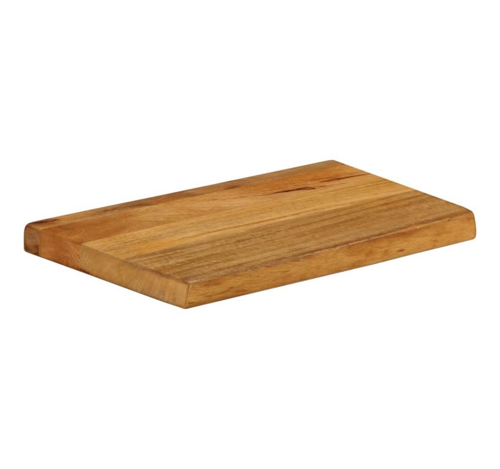 furnicato Tischplatte mit Baumkante 40x20x3,8 cm Massivholz (1 St), Rustikale Ersatzplatte aus Vollholz in Eichen-Optik für den Wohnraum Bild 3