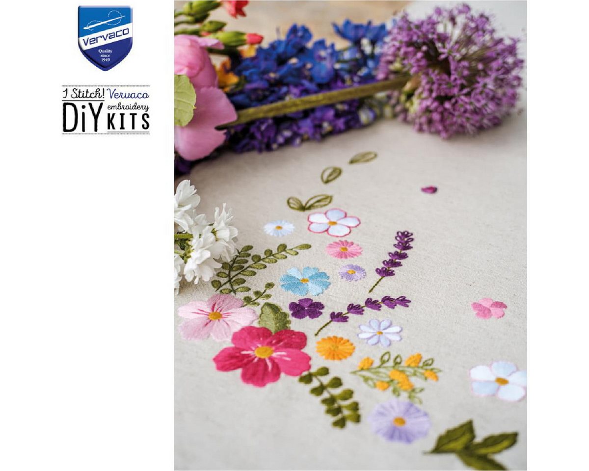 Vervaco Kreativset Vervaco Tischläufer Plattstich Stickpackung "Heiteres Frühjahr", St..., (embroidery kit by Marussia) Bild 5