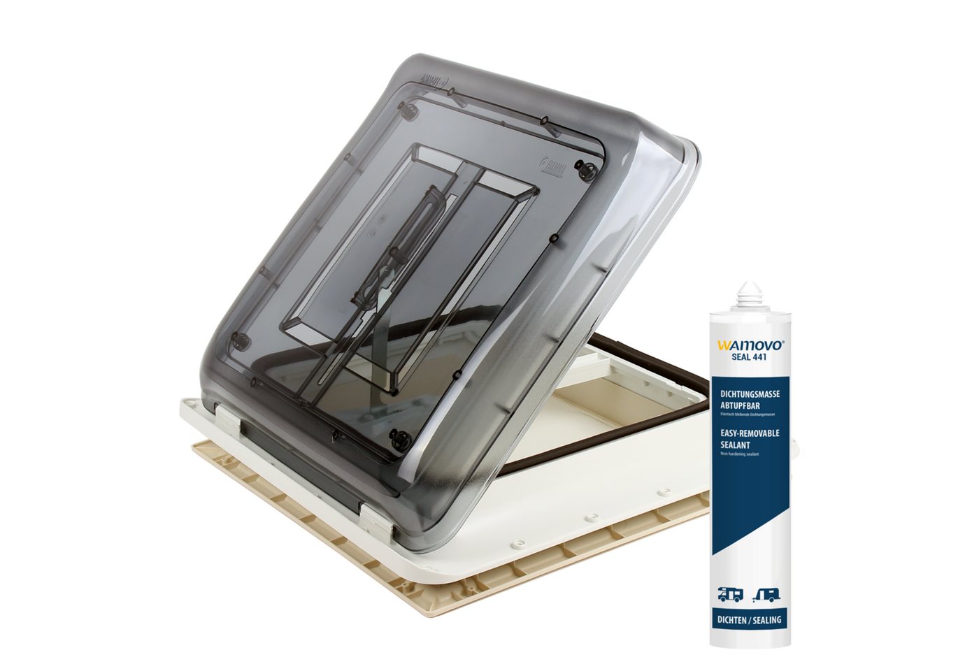 Fiamma Dachfenster Dachfenster Fiamma Vent 40x40 cm klar + Dichmittel Bild 5