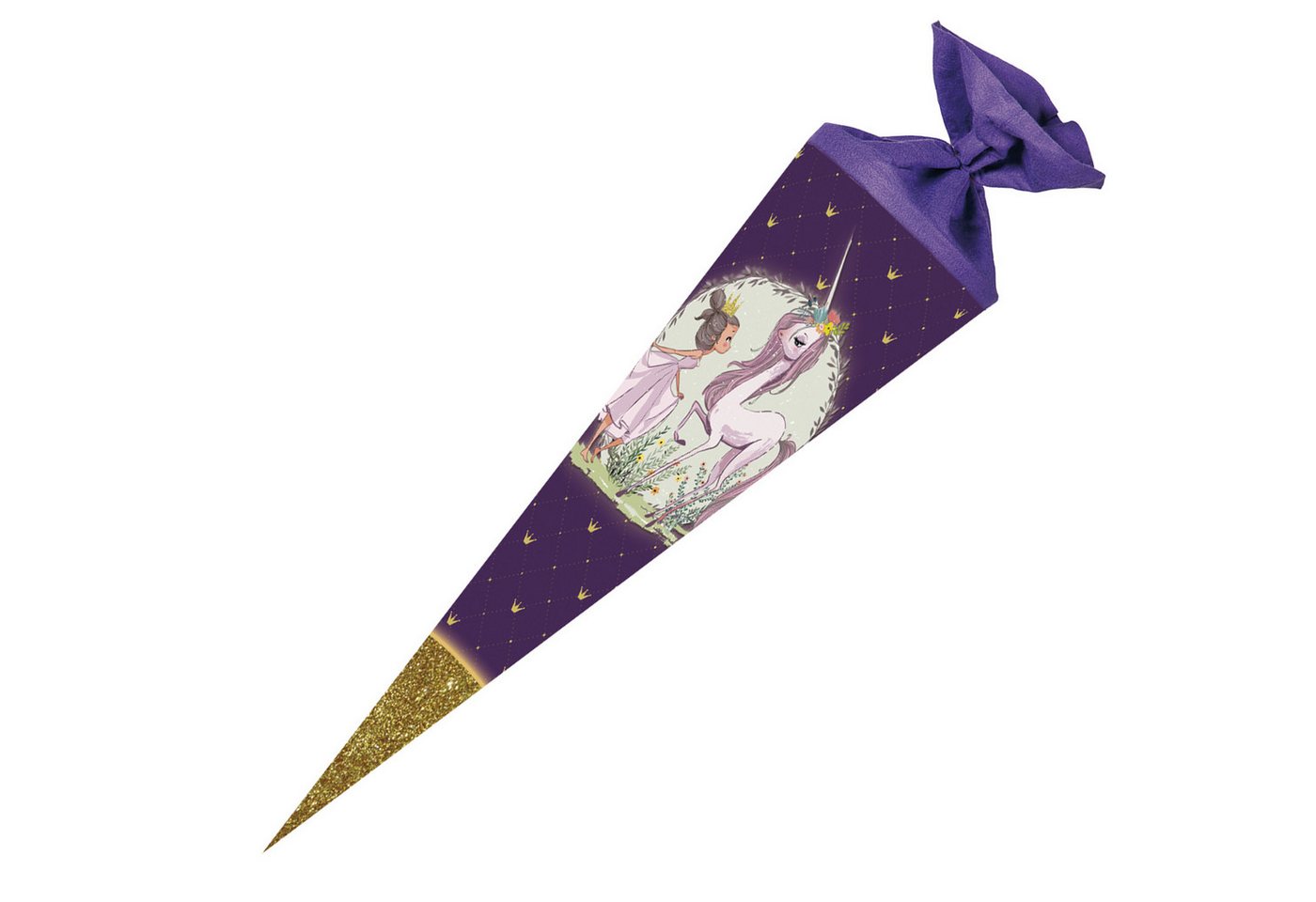 Nestler Schultüte Nestler Schultüte Einhorn Prinzessin rund 70cm