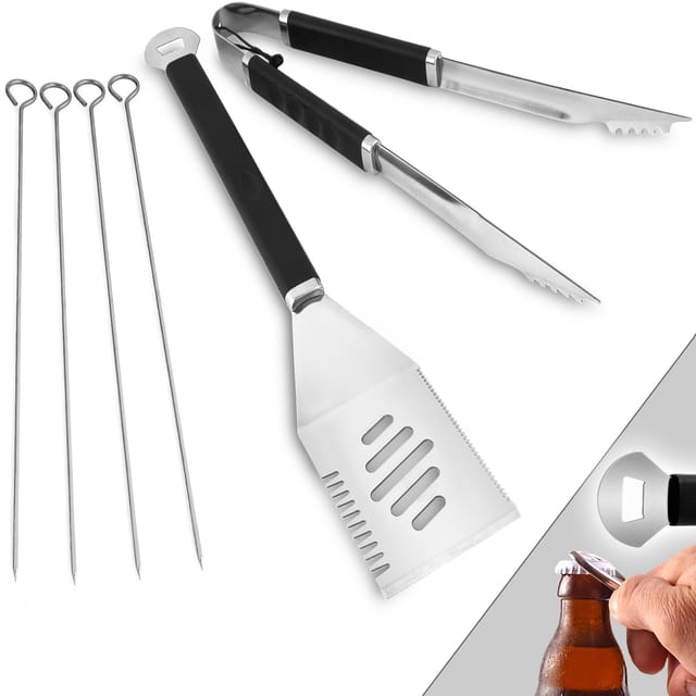 Pack 6 Grillzubehör - Edelstahl