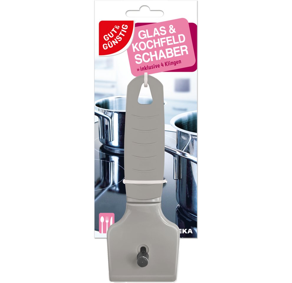 Gut & Günstig Glasschaber Glas- und Kochfeldschaber 4311501561713