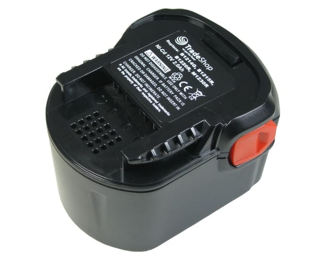 Trade-Shop Ni-MH Werkzeug Akku 12V / 2000mAh Ersatz für Würth SD12 0700980320 0700980325, AEG CS-ABM215PW 4932352105 4932352106 4932352107
