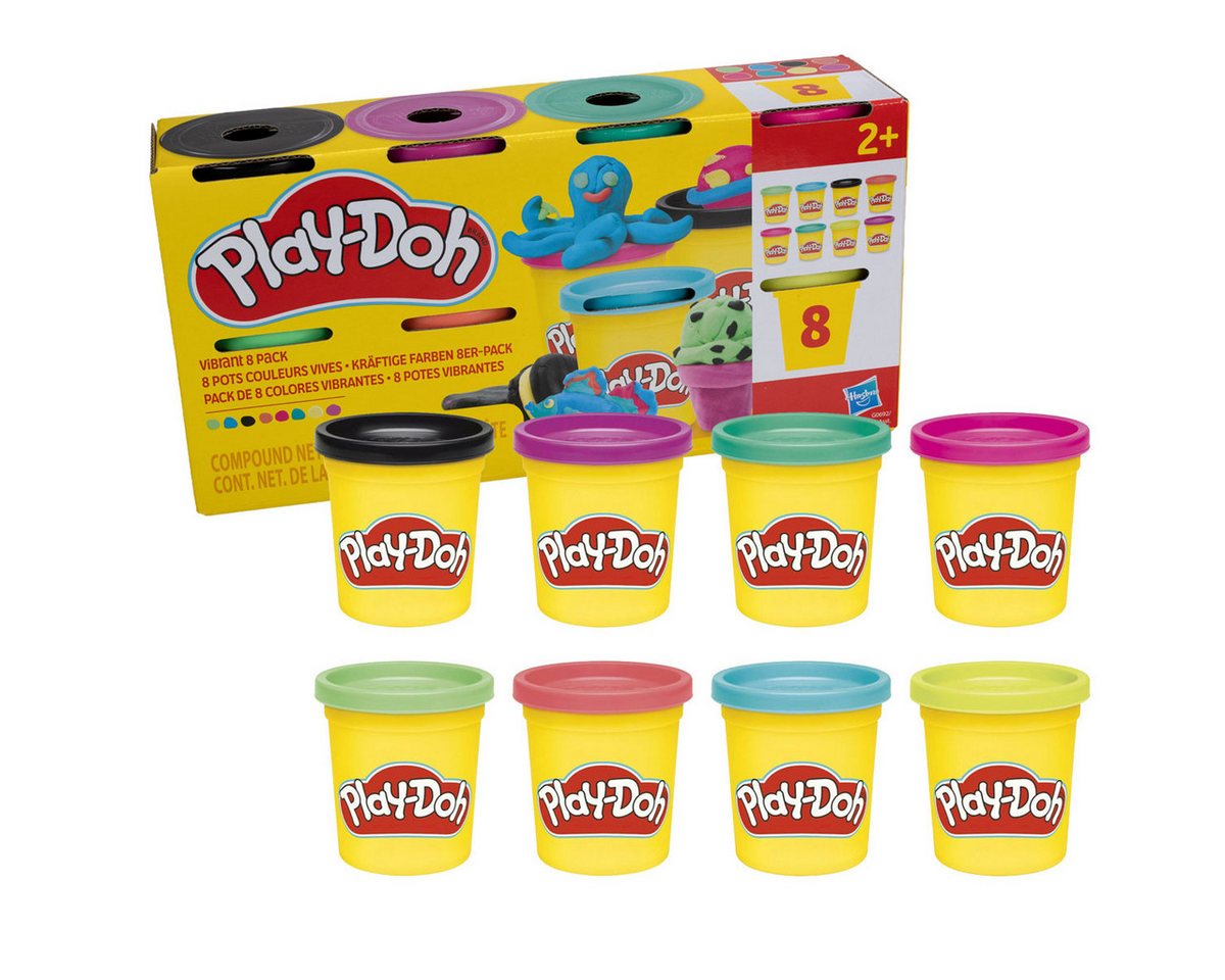 peveha24 Knete Play-Doh 8er Pack Knete mit GOWI Knetwerkzeug 6tlg. im Set Bild 5