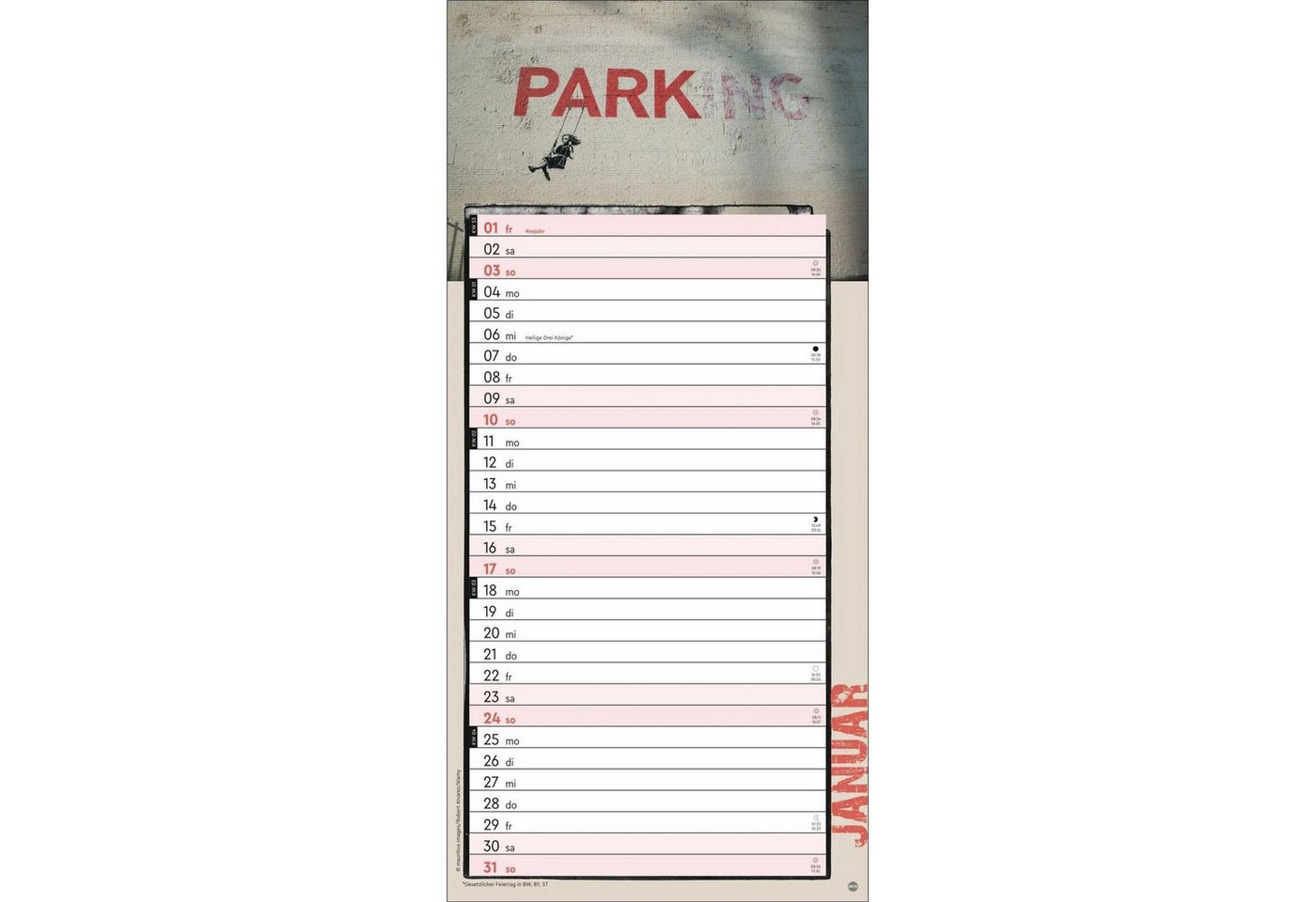HEYE Wandkalender Banksy Planer 2027
