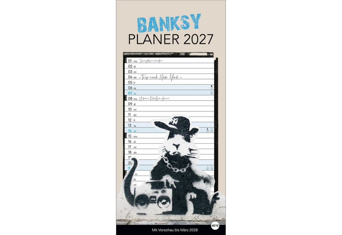 HEYE Wandkalender Banksy Planer 2027 Bild 2