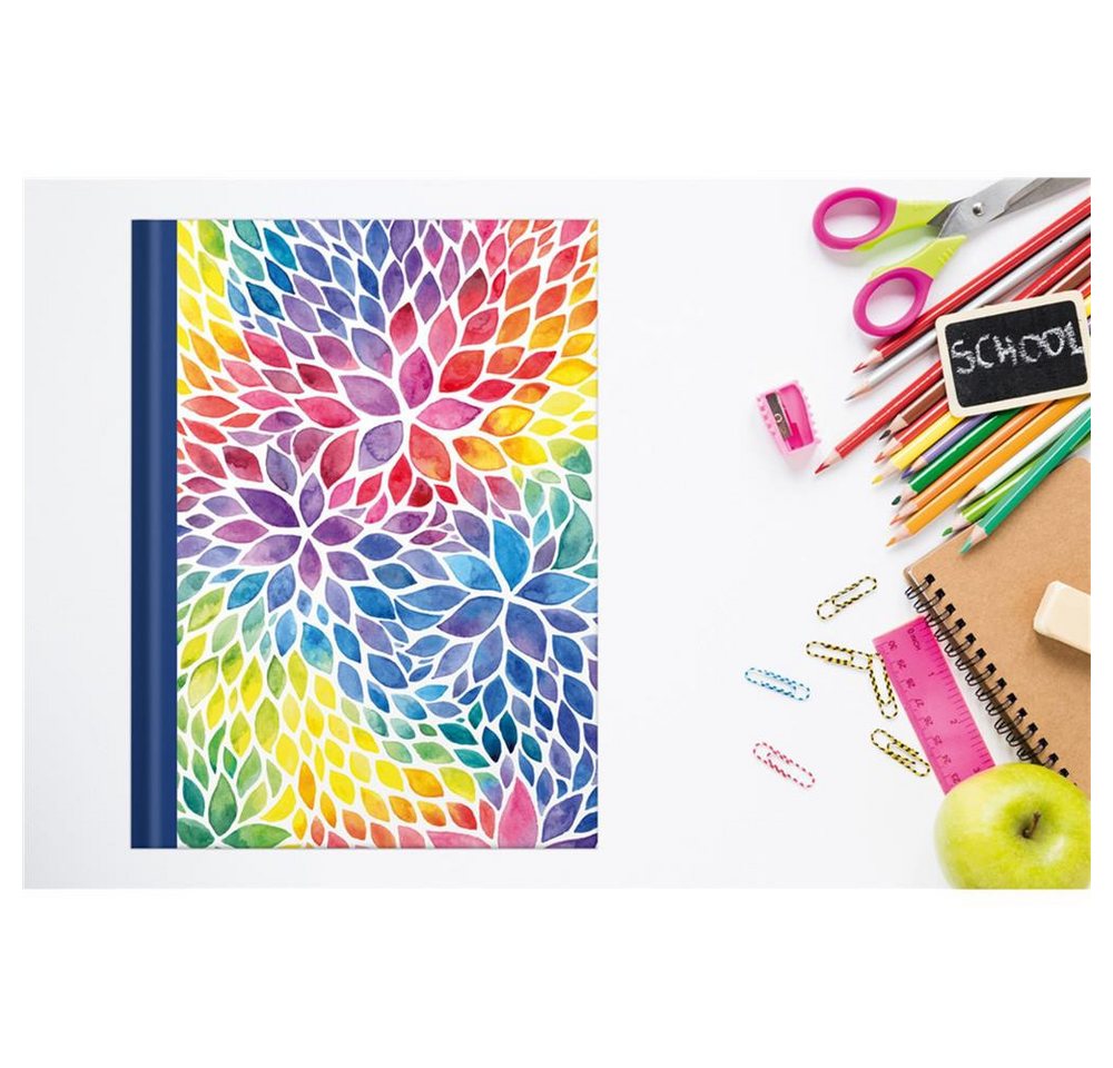 RNK Verlag Notizbuch Aquarell DIN A4 Hardcover blanko 96 Blatt, Skizzenbuch, Zeichenbuch, Kreativbuch, Ideenbuch, Unbedruckt Bild 2