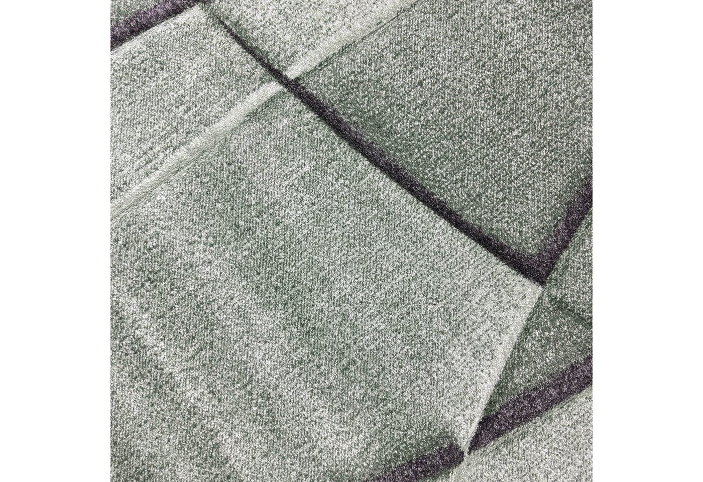 Carpetia Designteppich Modernes Musterdesign, rechteckig, Höhe: 10 mm, pflegeleicht, strapazierfähig, handgearbeiteter Konturenschnitt Bild 3