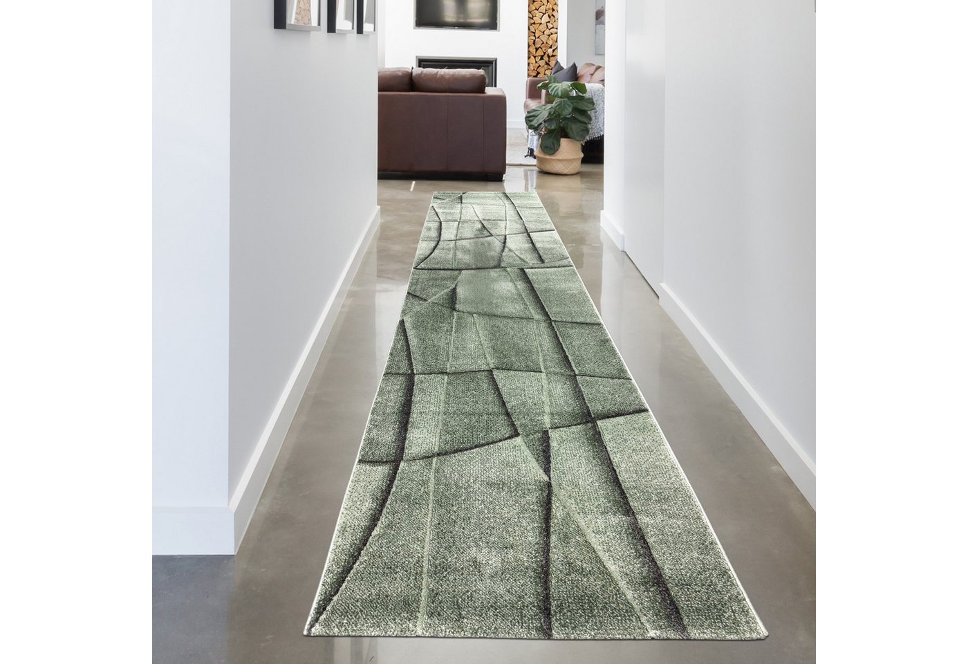 Carpetia Designteppich Modernes Musterdesign, rechteckig, Höhe: 10 mm, pflegeleicht, strapazierfähig, handgearbeiteter Konturenschnitt Bild 5
