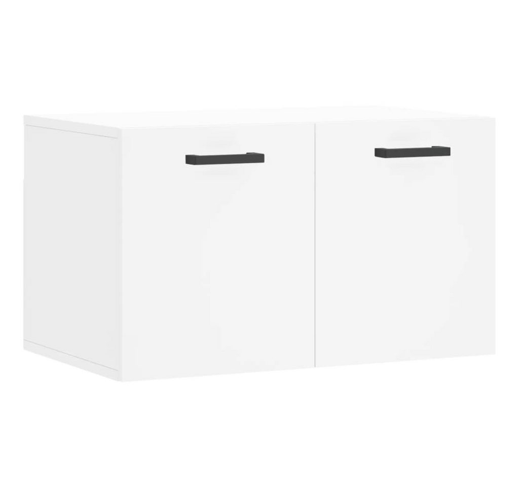 furnicato Wandhängeschrank Weißer Wandschrank aus Holzwerkstoff 60 x 36,5 x 35 cm, 1-tlg., Feuchtigkeitsbeständiger Hängeschrank mit viel Stauraum für das Heim Bild 3