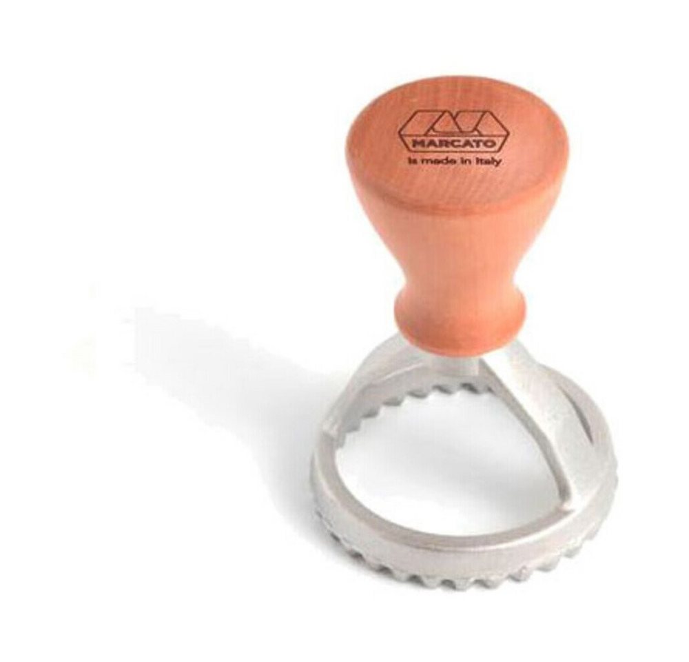 Marcato Ravioliform Ravioli Ausstecher 5,8 cm natur, (1-tlg), Ravioli Ausstecher, Ø5,8cm, Aluminiumdruckguss, braun Bild 2