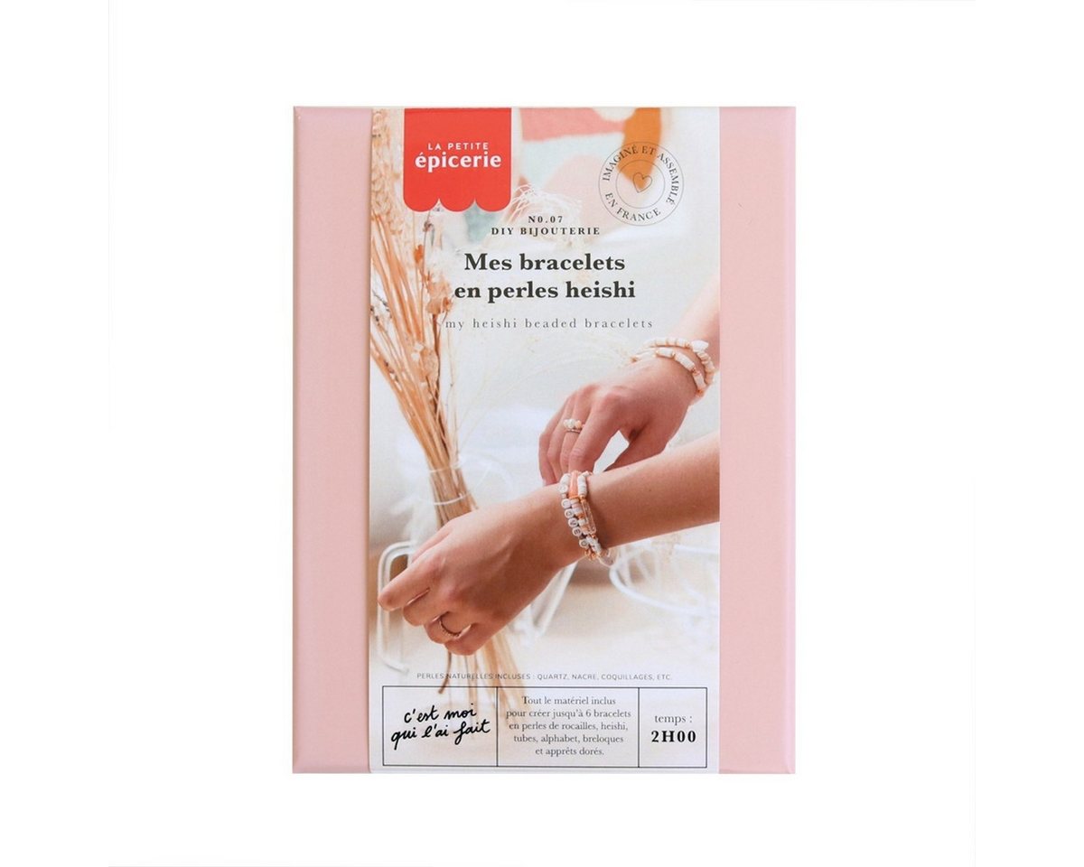 La Petite Epicerie Kreativset DIY Perlenarmband Bastelset für 6 Armbänder mit Zubehör