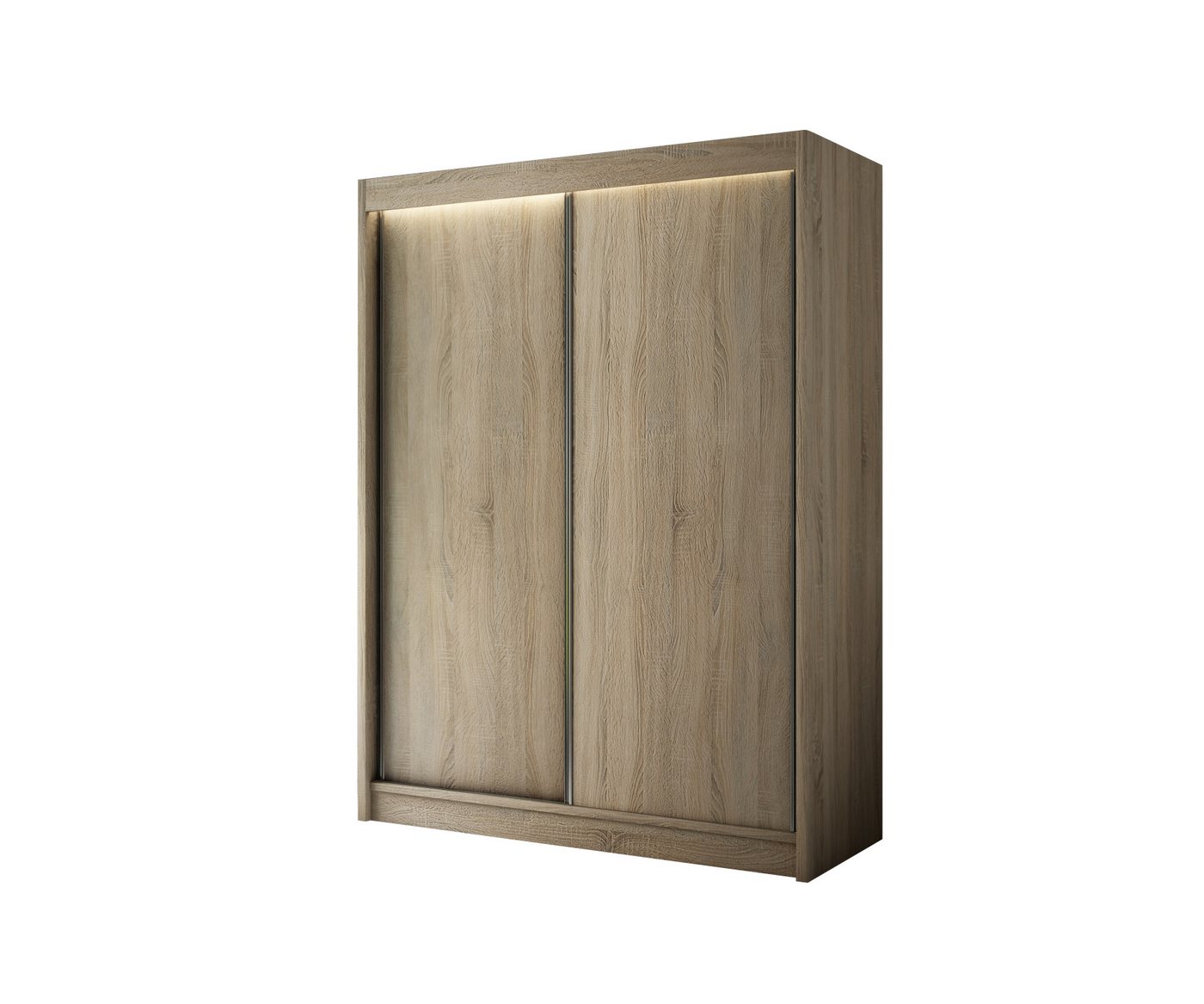 ALTDECOR Schiebetürenschrank BEROG (Kleiderschrank Garderobenschrank mit viel Stauraum Moderner Schrank) Vielseitiger Schwebetürenschrank LED Beleuchtung Schlafzimmer Bild 4