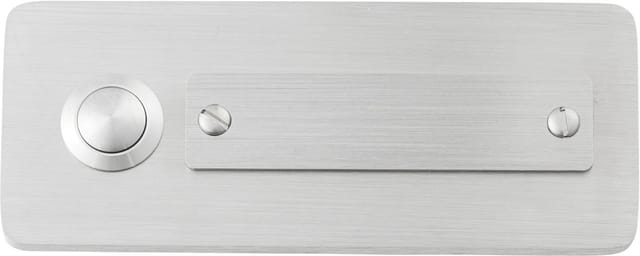 70121 Klingelplatte mit Namensschild 1fach Edelstahl 24 V/1 a - Heidemann