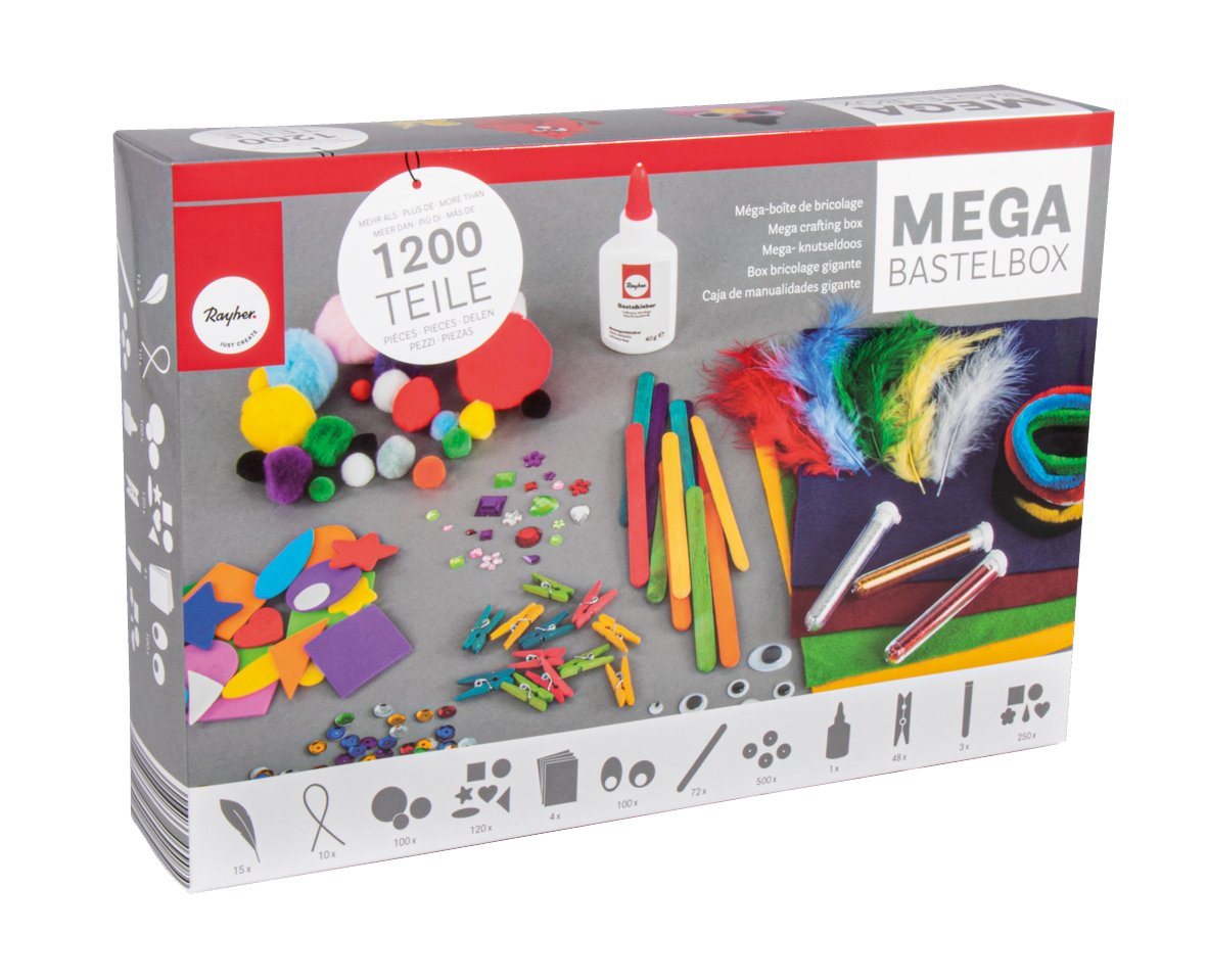 Rayher Kreativset Mega Bastelbox, 1200 Teile