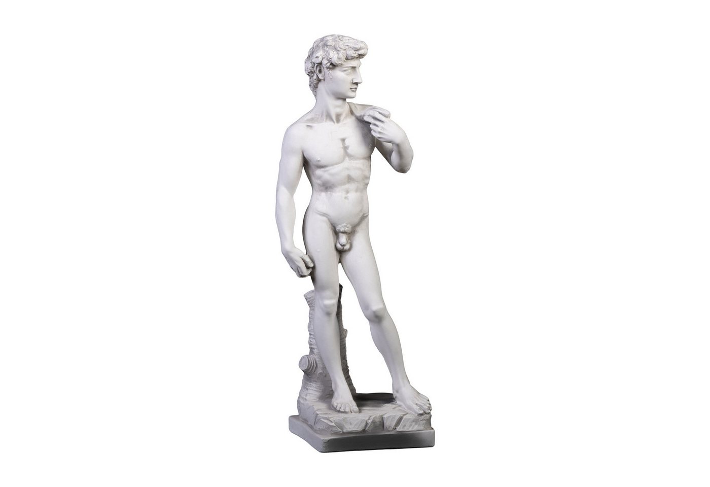 gartendekoparadies.de Gartenfigur Statue David von Michelangelo, Steinfigur, H. 58 cm, 9 kg, Frostsicher Bild 4