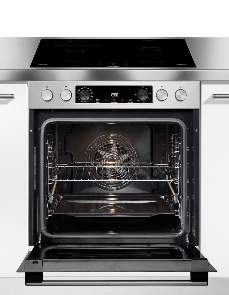 GORENJE Induktions Herd-Set Pacific Induktion 2021, mit 1-fach-Teleskopauszug, Aqua Clean, Pizzafunktion mit 300 °C – perfekt für Pizza, Focaccia und mehr!