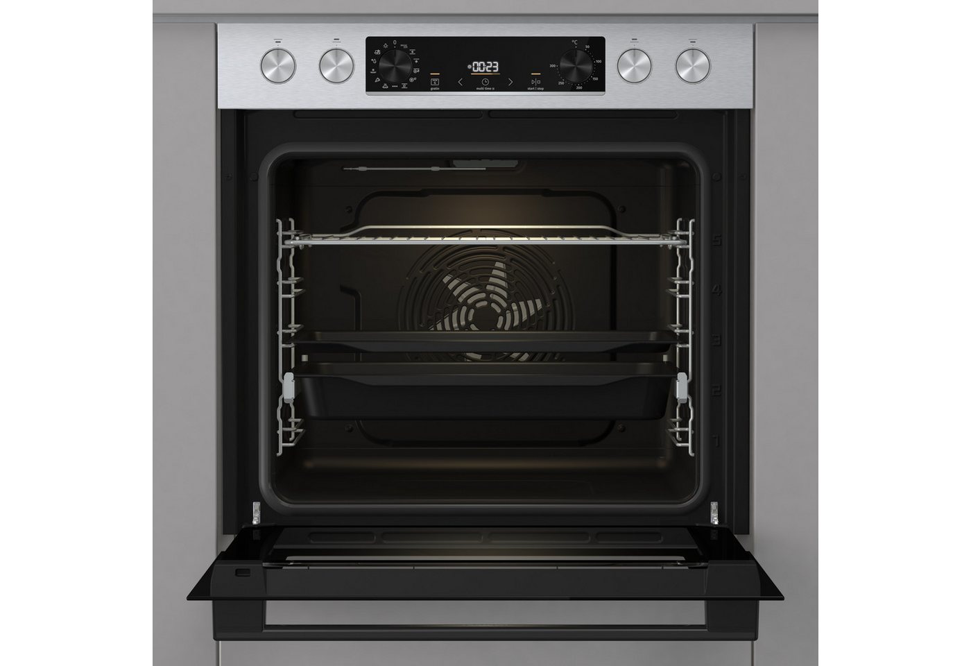 GORENJE Induktions Herd-Set Pacific Induktion 2021, mit 1-fach-Teleskopauszug, Aqua Clean, Pizzafunktion mit 300 °C – perfekt für Pizza, Focaccia und mehr! Bild 3